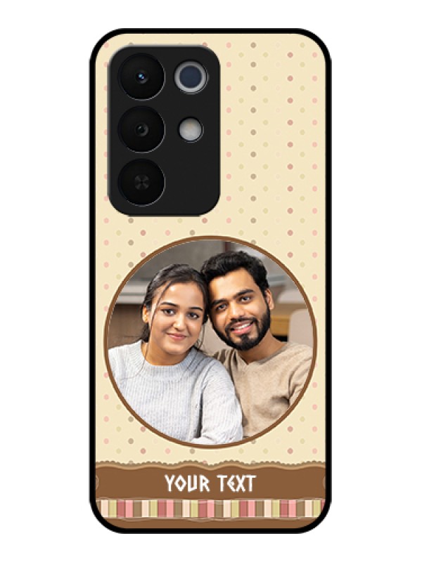 Custom Realme Narzo 90X 5G Custom Glass Phone Case - Brown Dotted Mobile Case Design