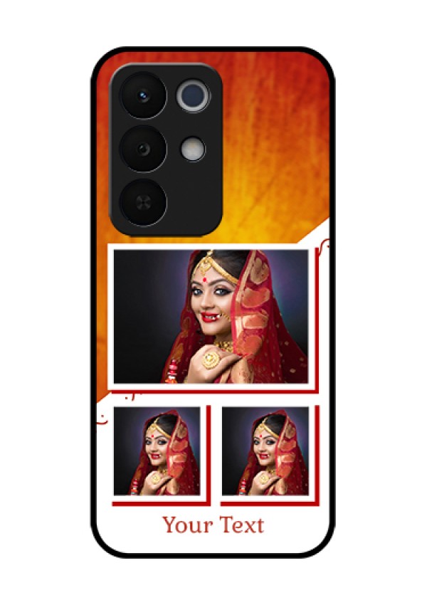 Realme Narzo 90X 5G Custom Glass Phone Case - Wedding Memories Design
