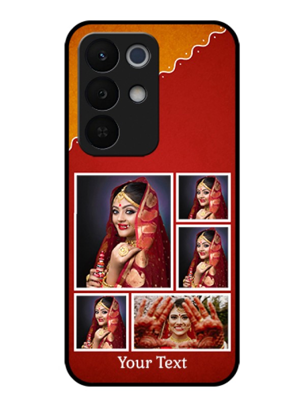 Custom Realme Narzo 90X 5G Custom Glass Phone Case - Wedding Pic Upload Design