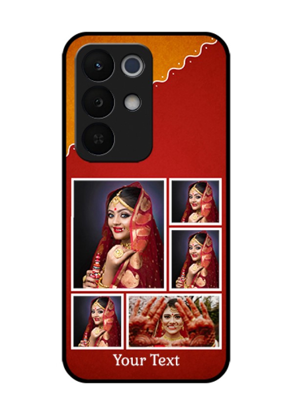 Realme Narzo 90X 5G Custom Glass Phone Case - Wedding Pic Upload Design