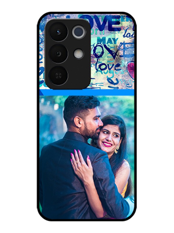 Custom Realme Narzo 90X 5G Custom Glass Phone Case - Colorful Love Design