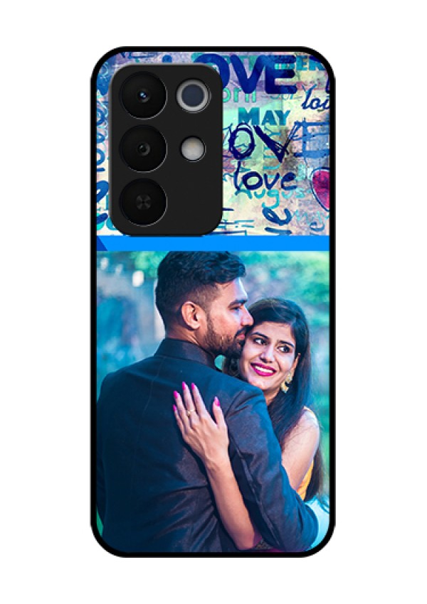 Realme Narzo 90X 5G Custom Glass Phone Case - Colorful Love Design