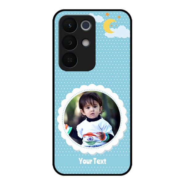 Realme Narzo 90X 5G Custom Glass Phone Case - Violet Pattern Design