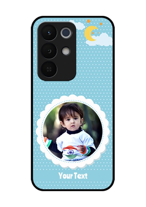 Realme Narzo 90X 5G Custom Glass Phone Case - Violet Pattern Design