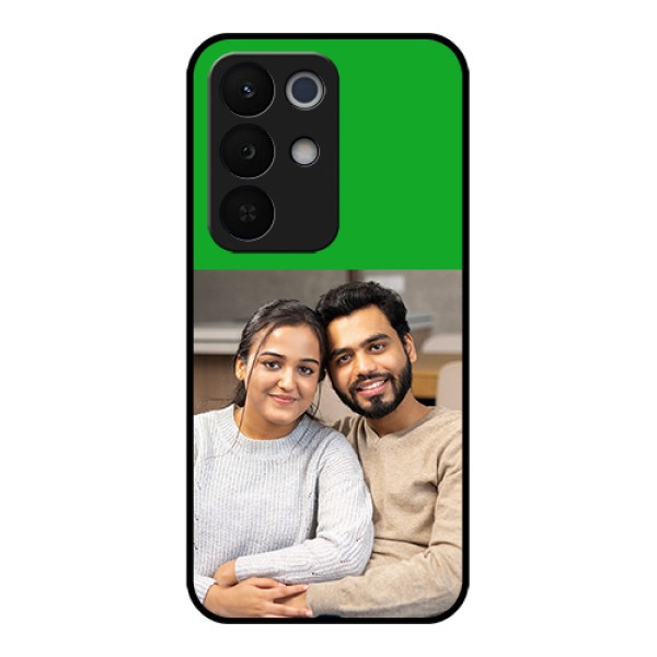 Realme Narzo 90X 5G Custom Glass Phone Case - Green Pattern Design
