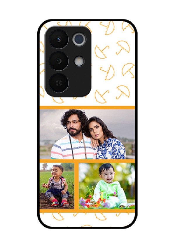 Realme Narzo 90X 5G Custom Glass Phone Case - Yellow Pattern Design