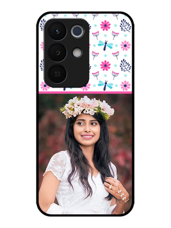 Custom Realme Narzo 90X 5G Custom Glass Phone Case - Colorful Flower Design