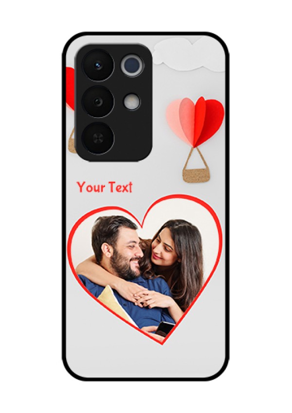 Realme Narzo 90X 5G Custom Glass Phone Case - Parachute Love Design
