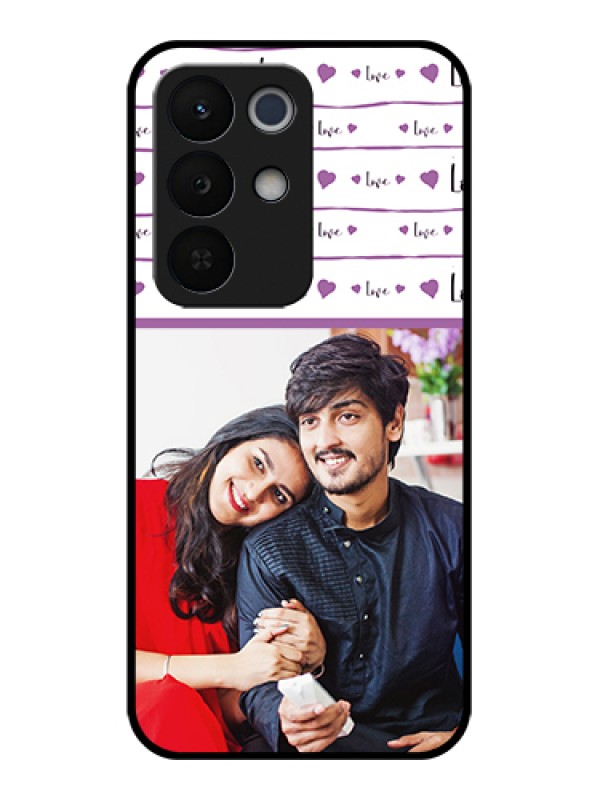 Custom Realme Narzo 90X 5G Custom Glass Phone Case - Couples Heart Design
