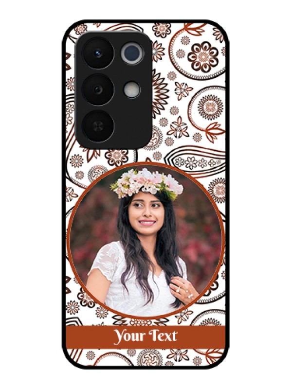 Custom Realme Narzo 90X 5G Custom Glass Phone Case - Abstract Flower Design