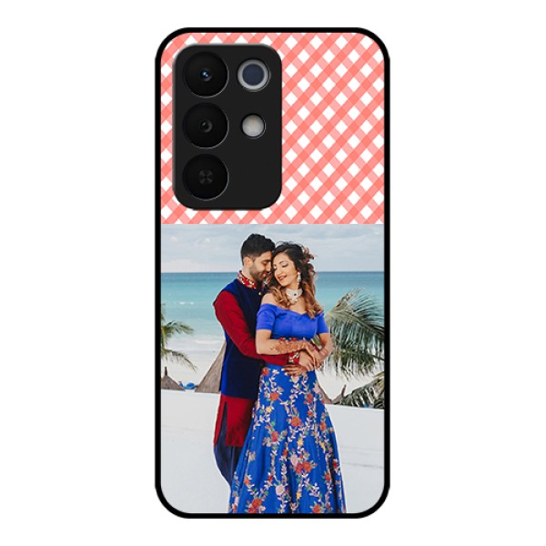 Realme Narzo 90X 5G Custom Glass Phone Case - Pink Pattern Design