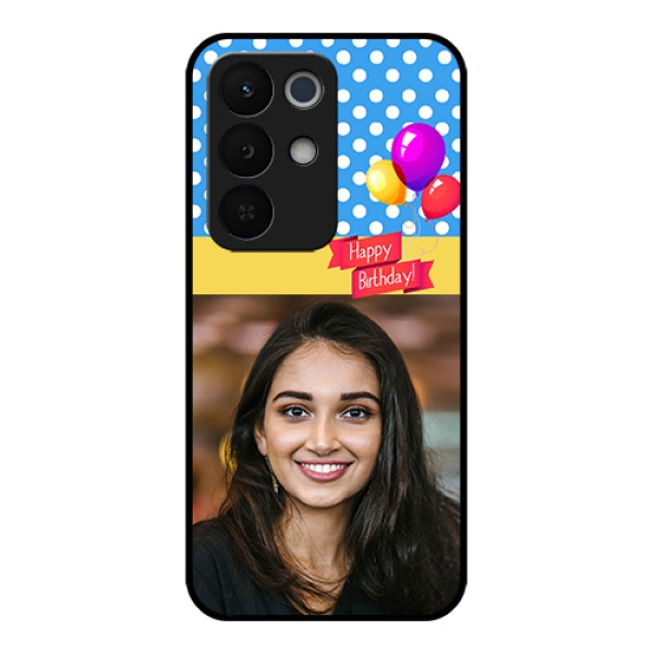 Realme Narzo 90X 5G Custom Glass Phone Case - Happy Birthday Design