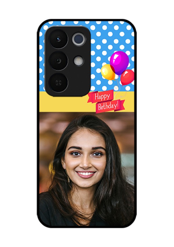 Realme Narzo 90X 5G Custom Glass Phone Case - Happy Birthday Design