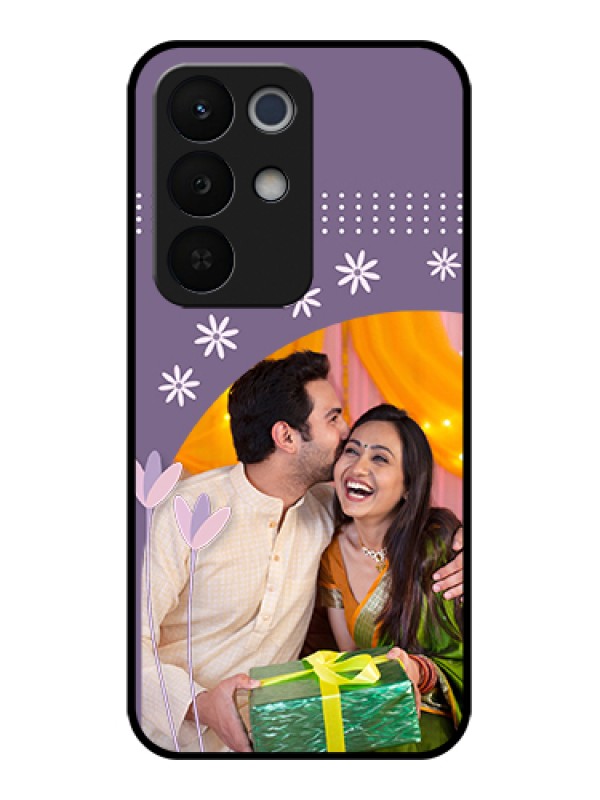 Custom Realme Narzo 90X 5G Custom Glass Phone Case - Lavender Flowers Design