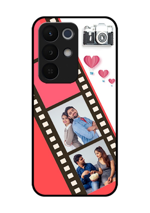 Realme Narzo 90X 5G Custom Glass Phone Case - 3 Image Holder With Film Reel