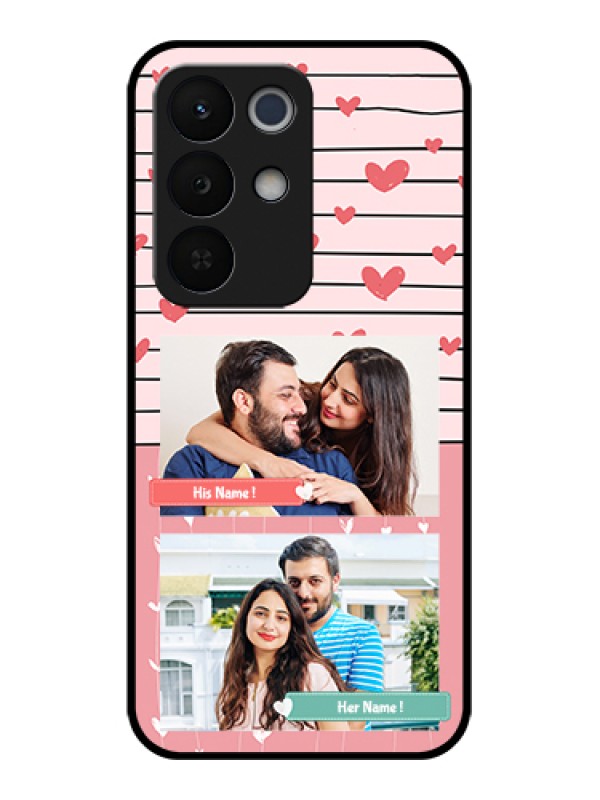 Custom Realme Narzo 90X 5G Custom Glass Phone Case - Photo With Heart Design