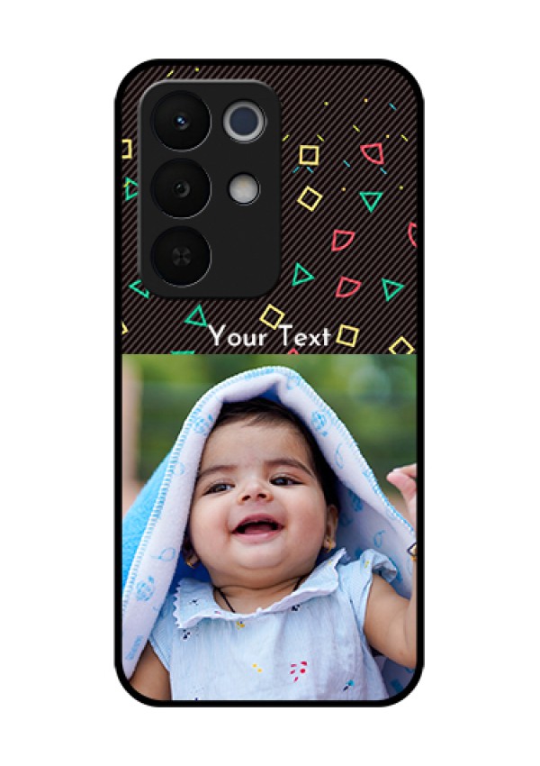 Realme Narzo 90X 5G Custom Glass Phone Case - With Confetti Birthday Design