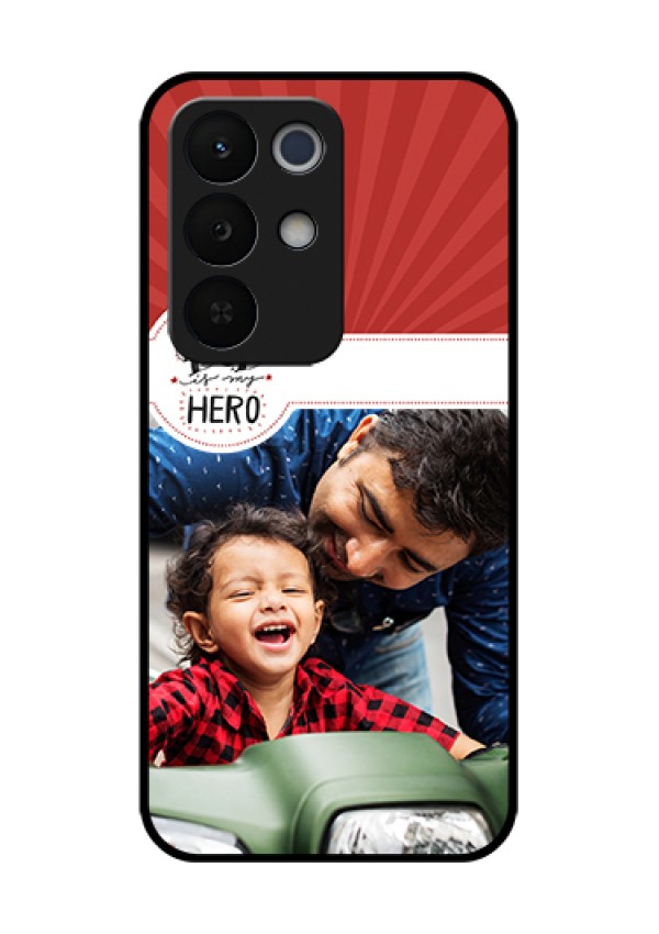 Realme Narzo 90X 5G Custom Glass Phone Case - My Dad Hero Design