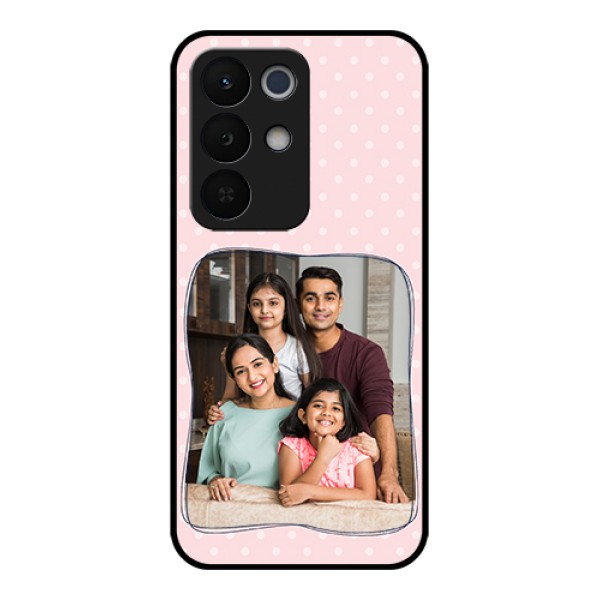 Realme Narzo 90X 5G Custom Glass Phone Case - Family With Dots Design