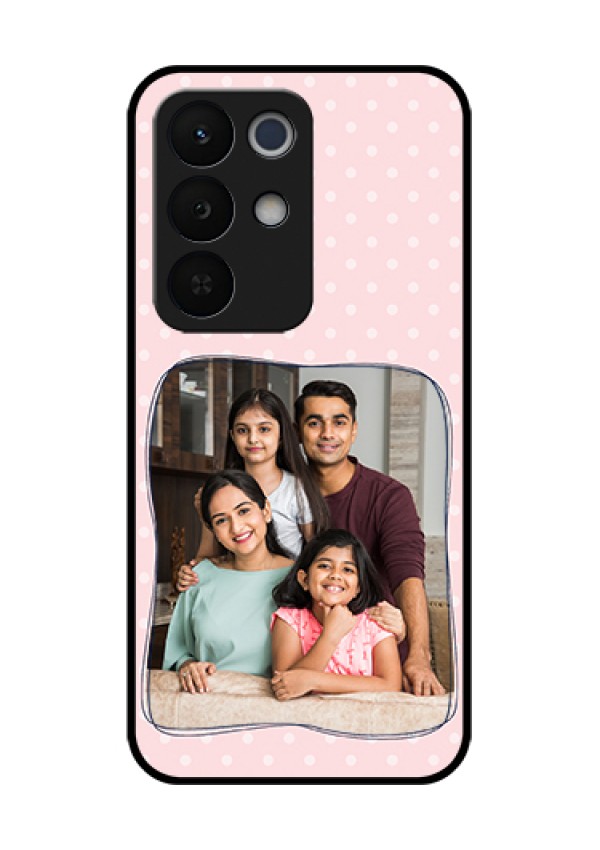 Realme Narzo 90X 5G Custom Glass Phone Case - Family With Dots Design