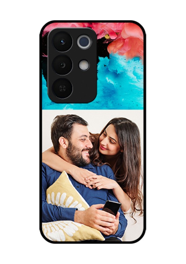 Realme Narzo 90X 5G Custom Glass Phone Case - Quote With Acrylic Painting Design