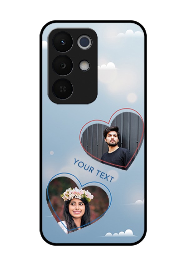 Realme Narzo 90X 5G Custom Glass Phone Case - Blue Color Couple Design