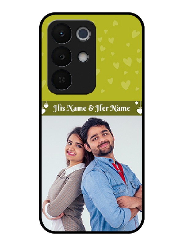 Custom Realme Narzo 90X 5G Custom Glass Phone Case - You & Me Heart Design
