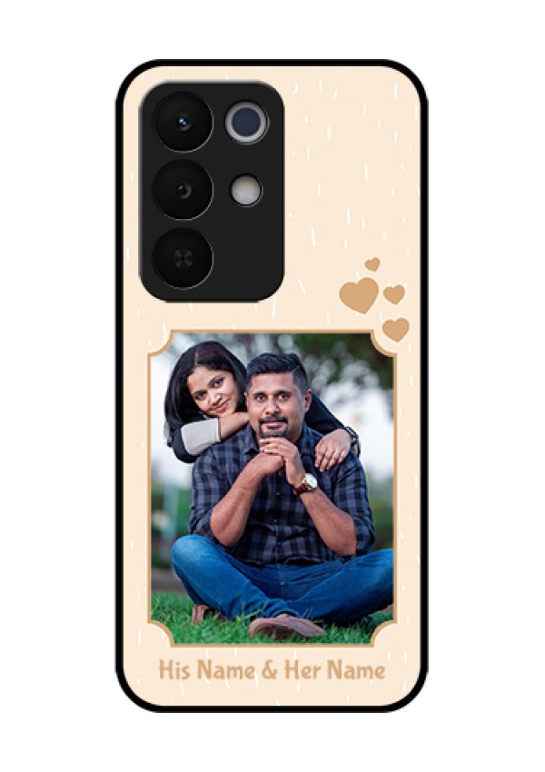 Realme Narzo 90X 5G Custom Glass Phone Case - With Confetti Love Design
