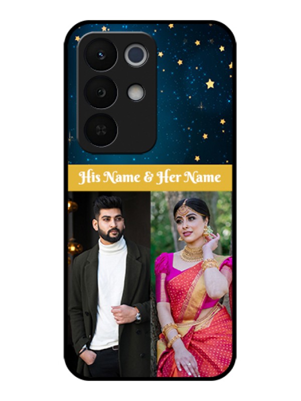 Custom Realme Narzo 90X 5G Custom Glass Phone Case - Galaxy Stars Backdrop Design