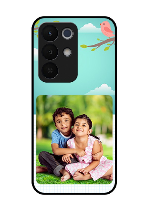 Realme Narzo 90X 5G Custom Glass Phone Case - Doodle Love Design