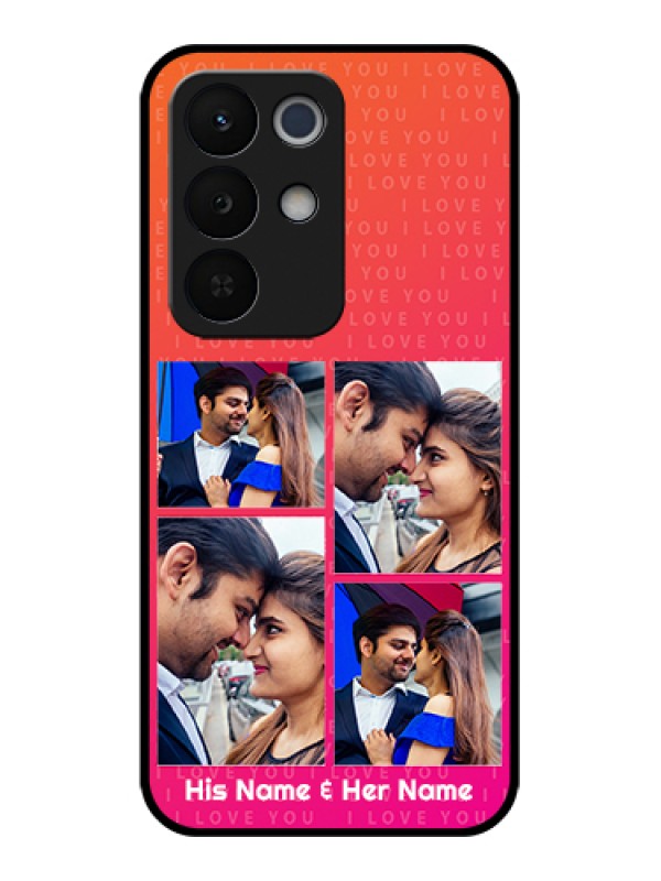 Custom Realme Narzo 90X 5G Custom Glass Phone Case - I Love You Pink Design