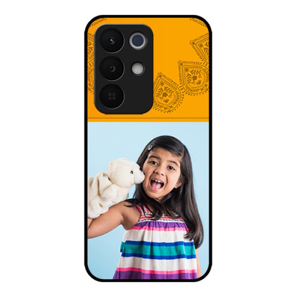 Realme Narzo 90X 5G Custom Glass Phone Case - Photo Wedding Design