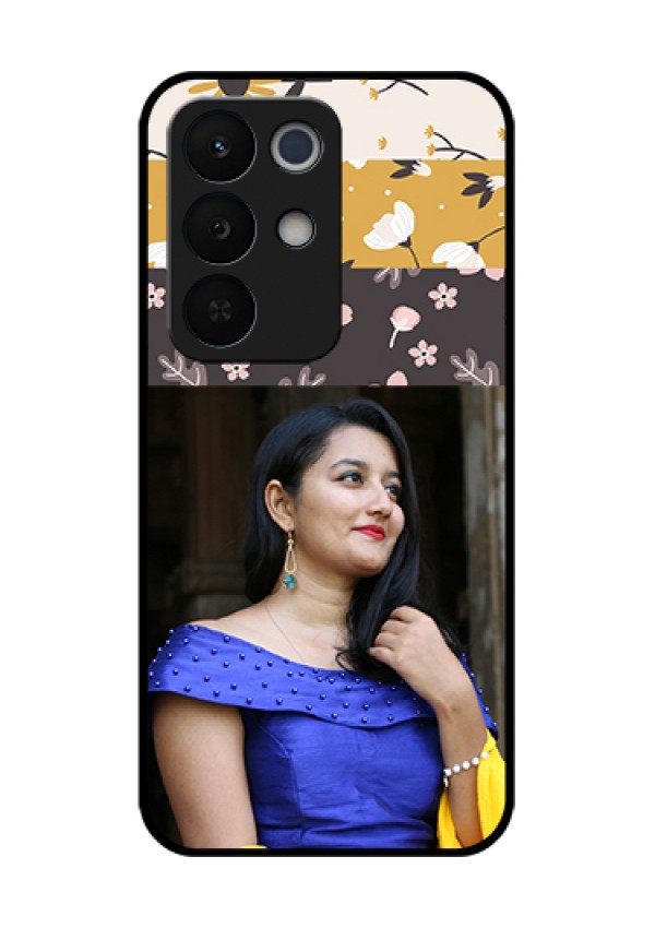 Realme Narzo 90X 5G Custom Glass Phone Case - Stylish Floral Design