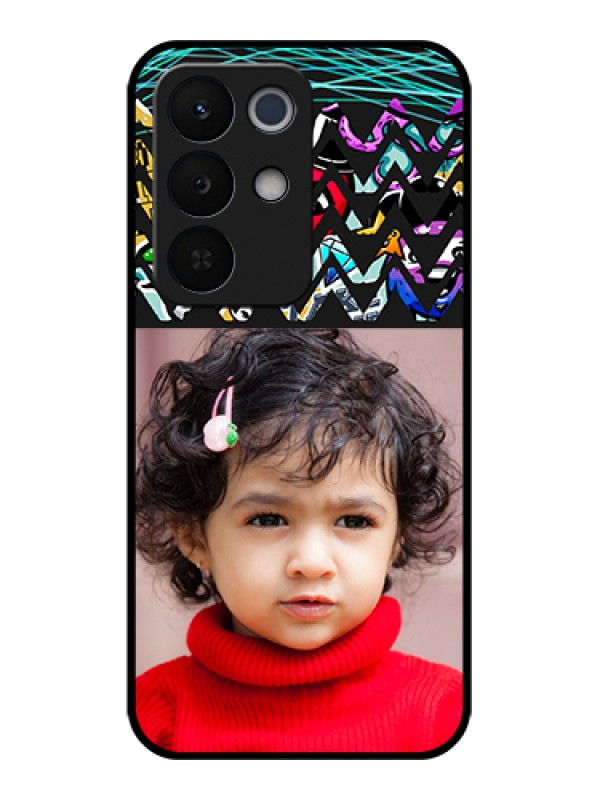 Custom Realme Narzo 90X 5G Custom Glass Phone Case - Neon Abstract Design