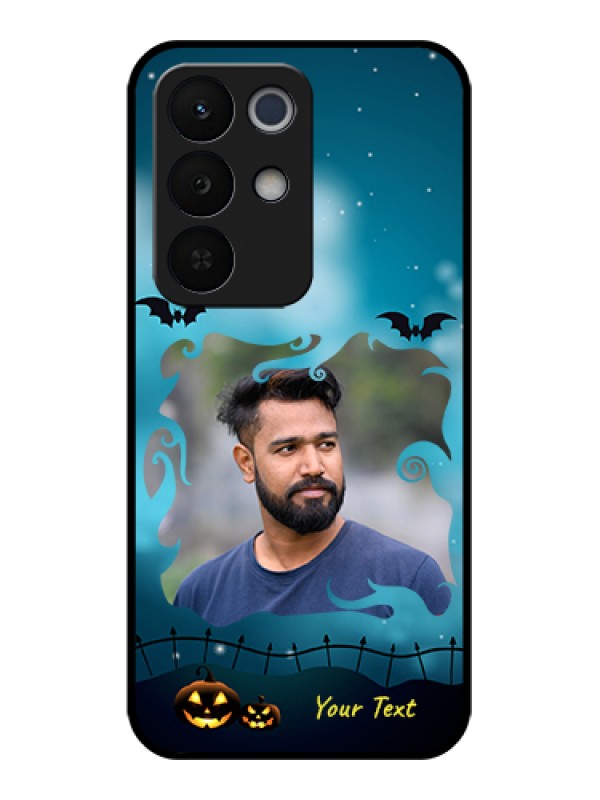 Custom Realme Narzo 90X 5G Custom Glass Phone Case - Halloween Frame Design