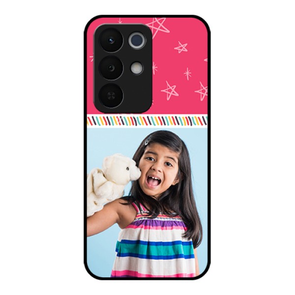 Realme Narzo 90X 5G Custom Glass Phone Case - Line Art Design