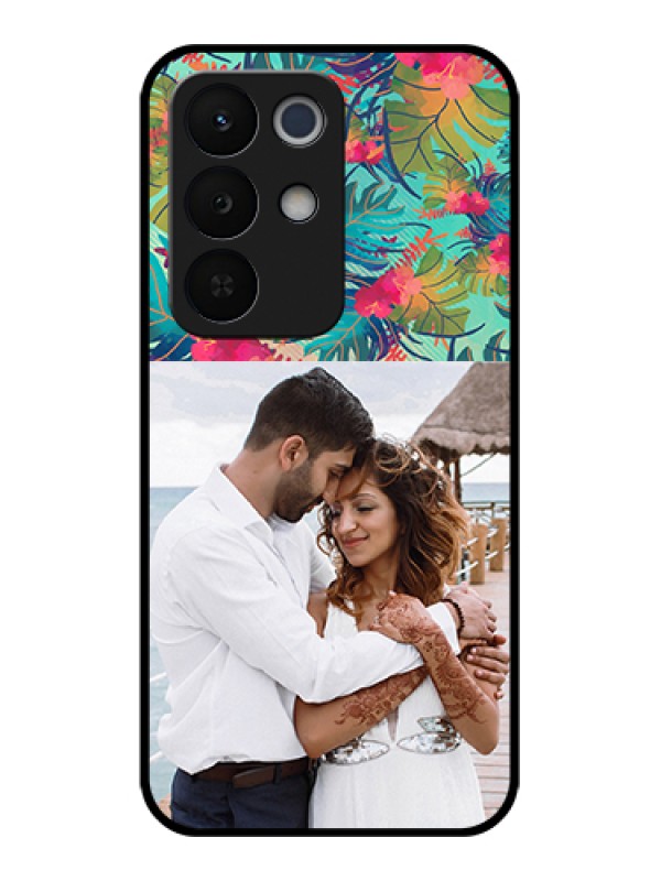 Custom Realme Narzo 90X 5G Custom Glass Phone Case - Watercolor Floral Design