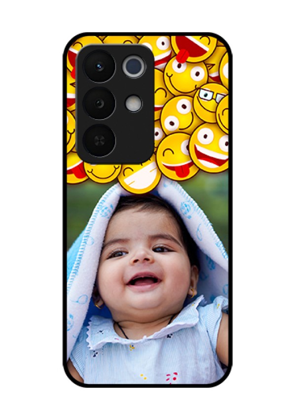 Realme Narzo 90X 5G Custom Glass Phone Case - With Smiley Emoji Design
