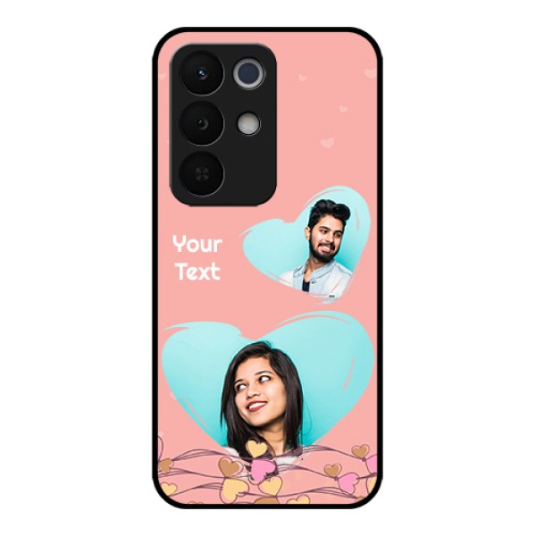 Realme Narzo 90X 5G Custom Glass Phone Case - Love Doodle Design