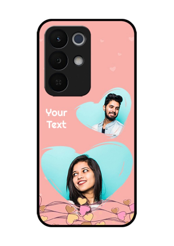 Realme Narzo 90X 5G Custom Glass Phone Case - Love Doodle Design