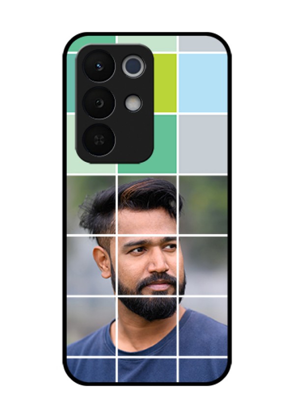 Realme Narzo 90X 5G Custom Glass Phone Case - With White Box Pattern