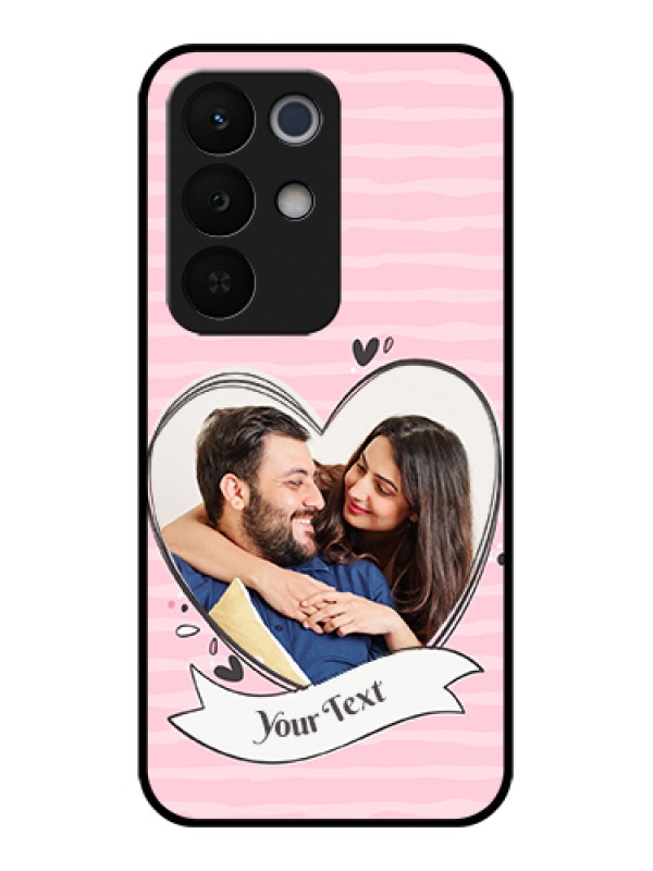 Custom Realme Narzo 90X 5G Custom Glass Phone Case - Vintage Heart Design