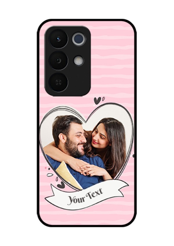 Realme Narzo 90X 5G Custom Glass Phone Case - Vintage Heart Design