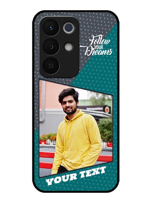 Custom Realme Narzo 90X 5G Custom Glass Phone Case - Background Pattern Design With Quote