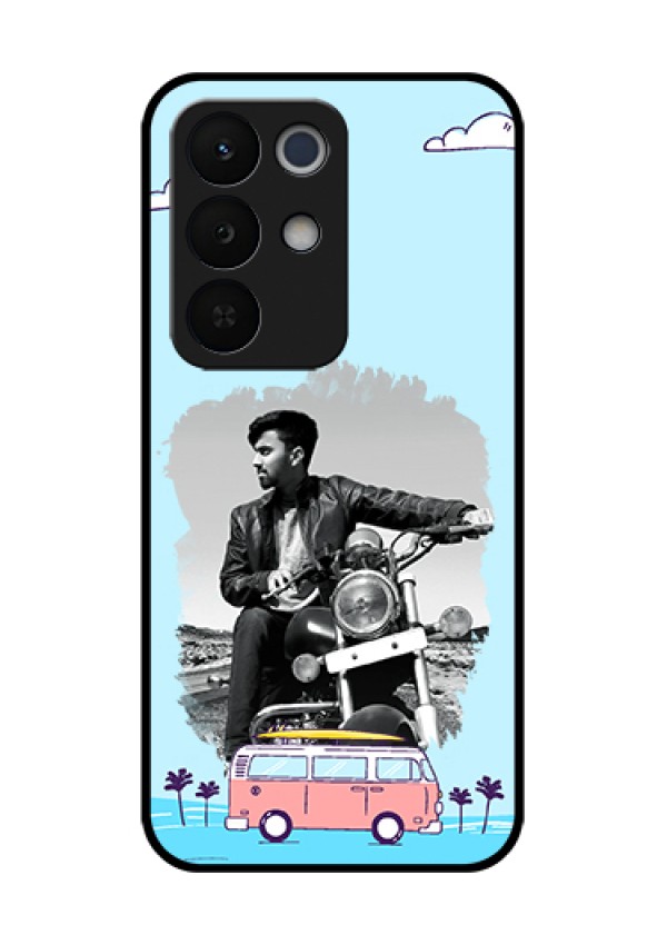 Realme Narzo 90X 5G Custom Glass Phone Case - Travel & Adventure Design