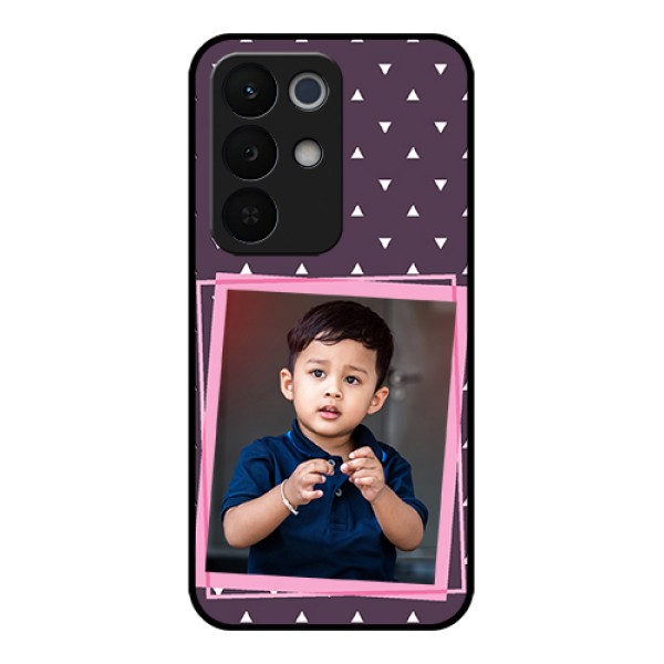 Realme Narzo 90X 5G Custom Glass Phone Case - Triangle Pattern Dotted Design Realme Narzo 90X 5G Custom Glass Phone Case - Triangle Pattern Dotted Design