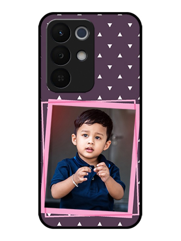 Custom Realme Narzo 90X 5G Custom Glass Phone Case - Triangle Pattern Dotted Design