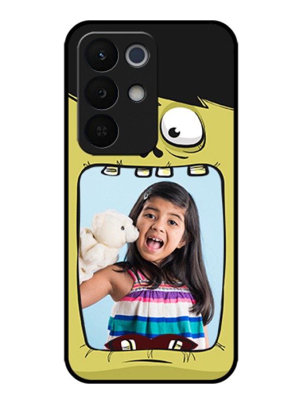 Custom Realme Narzo 90X 5G Custom Glass Phone Case - Cartoon Monster Back Case Design