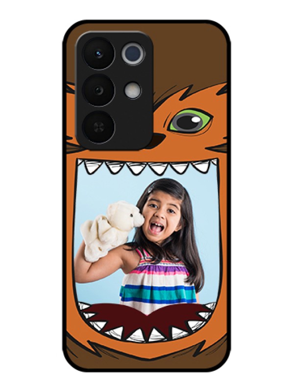 Custom Realme Narzo 90X 5G Custom Glass Phone Case - Owl Monster Back Case Design