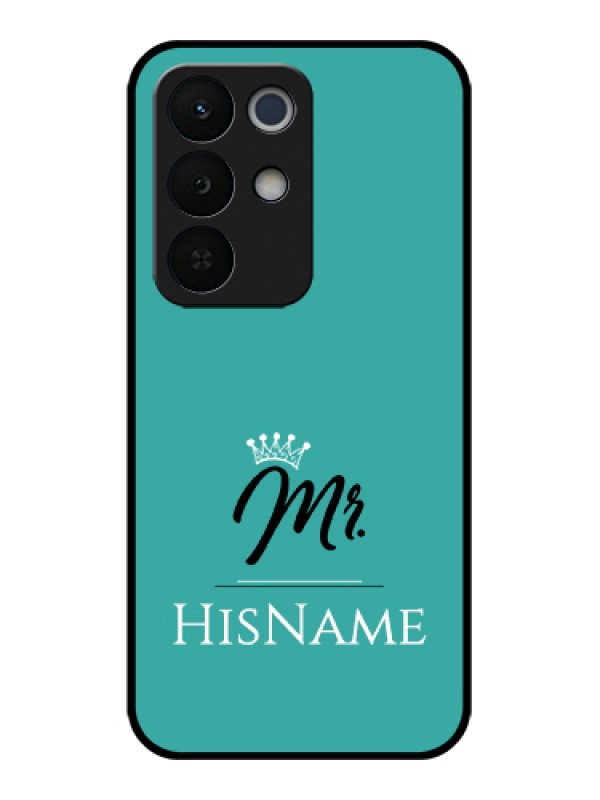 Custom Realme Narzo 90X 5G Custom Glass Phone Case - Mr With Name Design